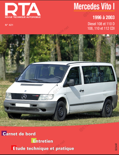 Manuel d'atelier Mercedes Vito 1998 2003