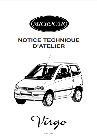 Manuel d'atelier Microcar Virgo { {{ Docautomoto }}