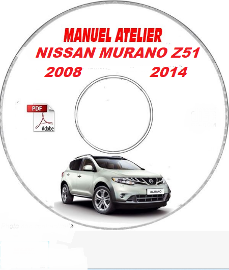 Manuel d'atelier Nissan Murano Z51 en français { {{ Docautomoto }}