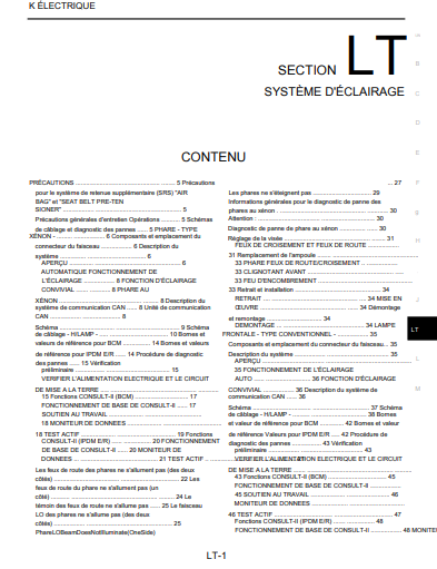 Manuel d'atelier Nissan Pathfinder 2005 en français { {{ Docautomoto }}