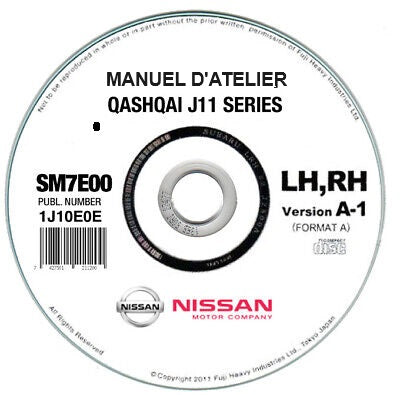 Manuel d'atelier Nissan Qasqai J11 2013 2021 français { {{ Docautomoto }}