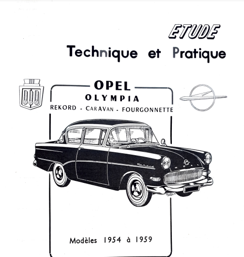 Manuel de réparation Opel Olympia 1954 1959 { {{ Docautomoto }}