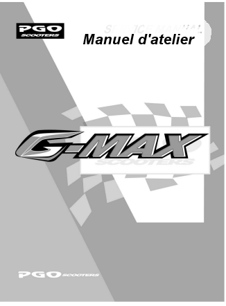 manuel d'atelier Scooters PGO GMax français { {{ Docautomoto }}