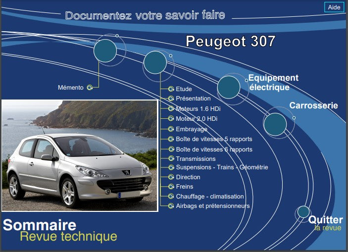 Manuel d'atelier Peugeot 307 HDI Ph2 2005 { {{ Docautomoto }}