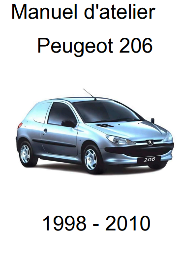 Manuel d'atelier Peugeot 206 tous modèles { {{ Docautomoto }}