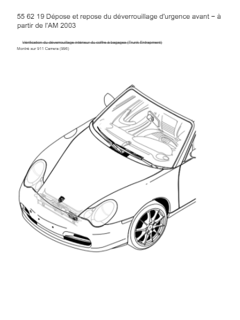 manuels d'atelier Porsche 996 1999 2004 français anglais { {{ Docautomoto }}