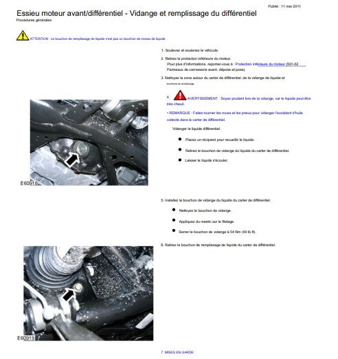 Manuel d'atelier Range Rover L322 2010 2012 français { {{ Docautomoto }}