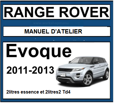 Manuel d'atelier Range Rover Evoque L158 en français { {{ Docautomoto }}