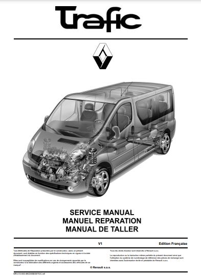 Manuel d'atelier Renault Trafic 2 { {{ Docautomoto }}