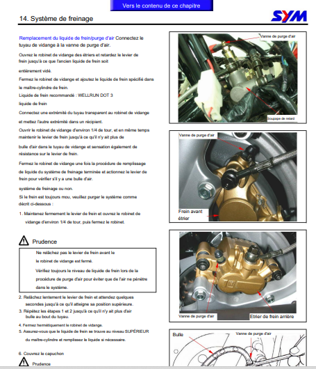 Manuel d'atelier Sym GTS 125 i Evo français Docautomoto