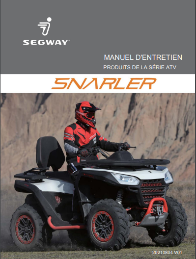 Manuel d'atelier Segway Snarler 570 français { {{ Docautomoto }}