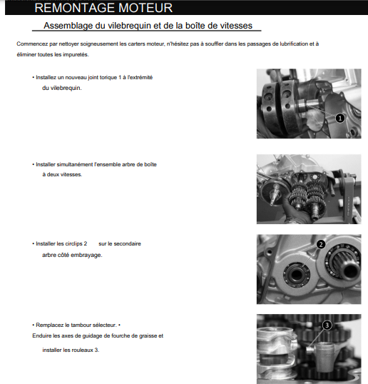 Manuel d'atelier Sherco 250 300 2022 français { {{ Docautomoto }}