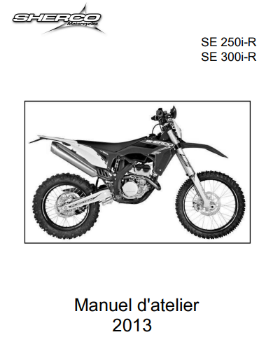 Manuel d'atelier Sherco 250 300 SE 2013 français { {{ Docautomoto }}
