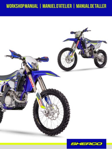 manuel d'atelier Sherco 450 500 2023 { {{ Docautomoto }}