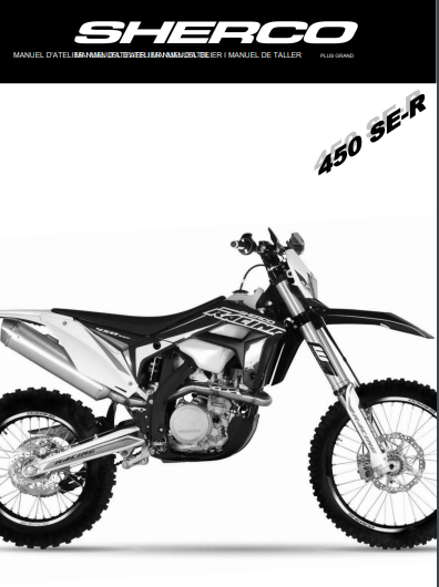 Manuel d'atelier Sherco 450 SE-R 2017 { {{ Docautomoto }}