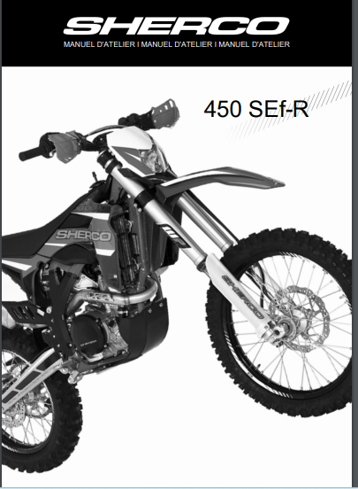 Manuel d'atelier Sherco SEF R 450 2015 Français { {{ Docautomoto }}