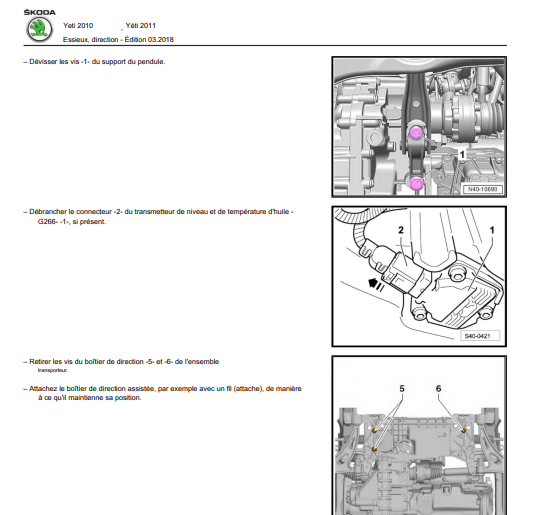 Manuel d'atelier Skoda yeti 2009 2013 pdf français { {{ Docautomoto }}