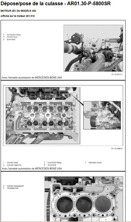 Manuel d'atelier Smart Fortwo 2014 2019 français