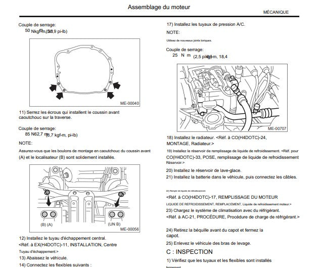Manuel d'atelier Subaru Impreza dont STI 2006 en français { {{ Docautomoto }}