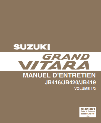 manuel d'atelier Suzuki Grand Vitara 2 2005 2010 français { {{ Docautomoto }}