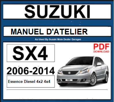 manuel d'atelier Suzuki SX4 en français { {{ Docautomoto }}