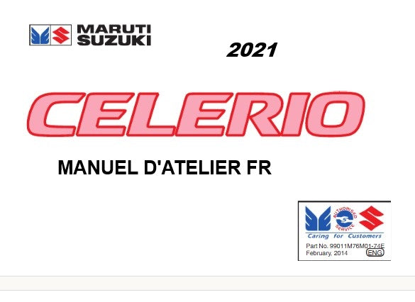 Manuel d'atelier Suzuki celerio 2021 français { {{ Docautomoto }}