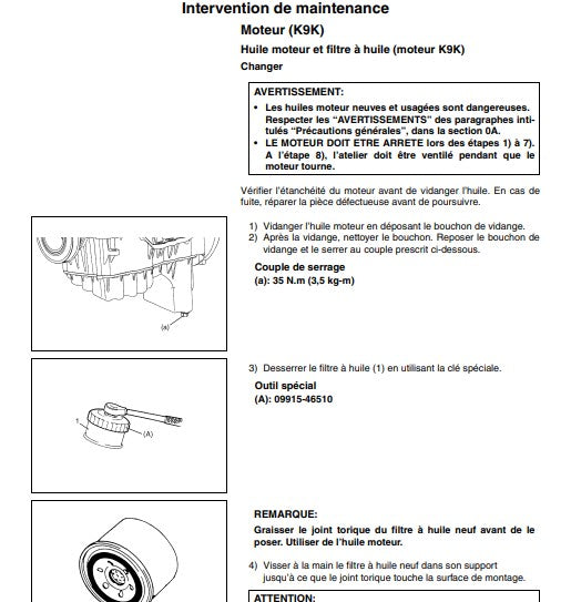 Manuel d'atelier Suzuki Jimny SN 415 Diesel 2006 pdf en français Docautomoto
