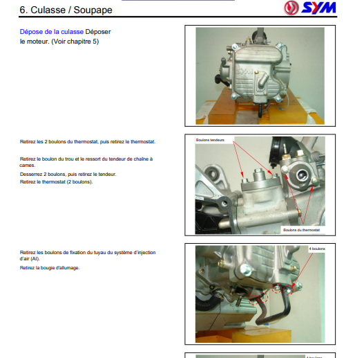 Manuel d'atelier Sym Citycom 300i français { {{ Docautomoto }}
