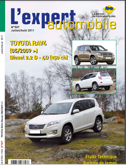 Manuel d'atelier Toyota Rav 4 2009 { {{ Docautomoto }}