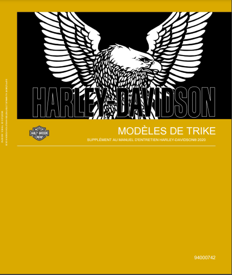 Manuel d'atelier Trikes harley Davidson 2020 français { {{ Docautomoto }}