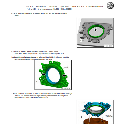 Manuel d'atelier Volkswagen T Cross français Docautomoto