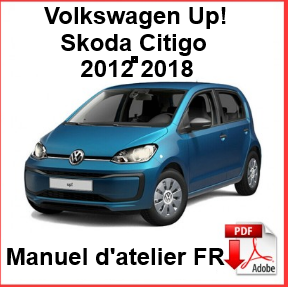 Manuel d'atelier Volkswagen Up Skoda Citigo français { {{ Docautomoto }}