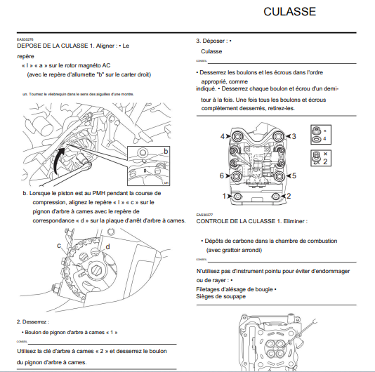 Manuel d'atelier Yamaha 125 Nmax 2021 { {{ Docautomoto }}