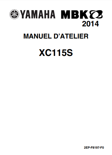 manuel d'atelier Yamaha MBK Delight { {{ Docautomoto }}