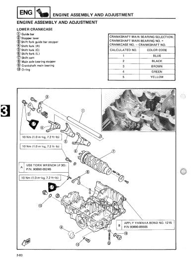 Manuel d'atelier Yamaha FZ 750 1985 1987 français Docautomoto