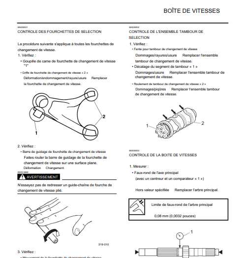 Manuel d'atelier yamaha MT 03 2021 français { {{ Docautomoto }}