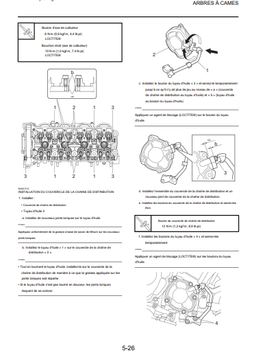 Manuel d'atelier Yamaha MT 10 2022 français { {{ Docautomoto }}