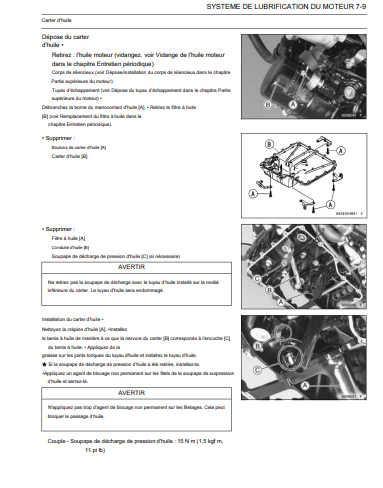 manuel d'atelier Kawasaki 1400 ZZR 2006 français { {{ Docautomoto }}