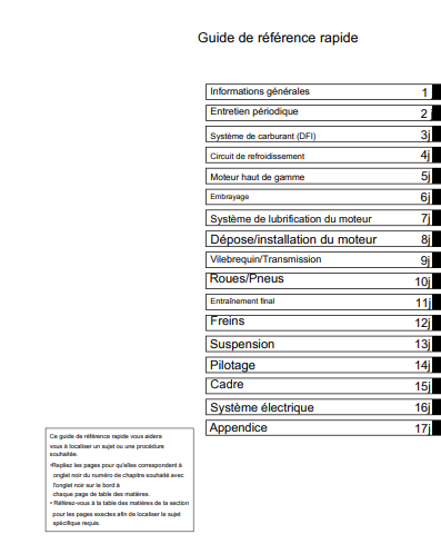Manuel d'atelier Kawasaki 1000 Versys 2015 français Docautomoto