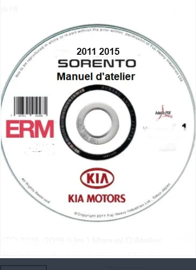 Manuel d'atelier Kia Sorento 2011 2015 français { {{ Docautomoto }}