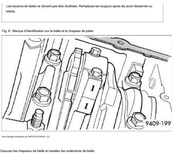 Manuel d'atelier Jeep Dodge Chrysler Hemi 6,4 SRT français { {{ Docautomoto }}
