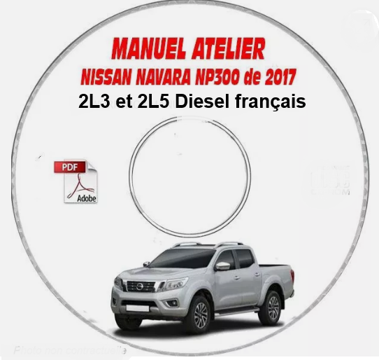 Manuel d'atelier Nissan Navara 2017 diesel français { {{ Docautomoto }}