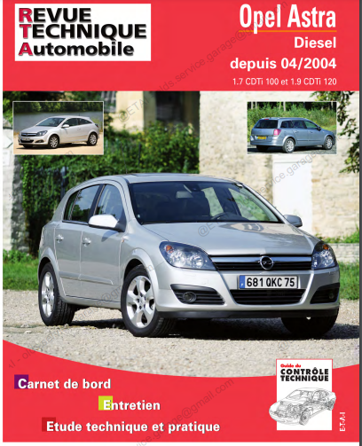 Manuel d'atelier opel Astra 2004 cdti { {{ Docautomoto }}