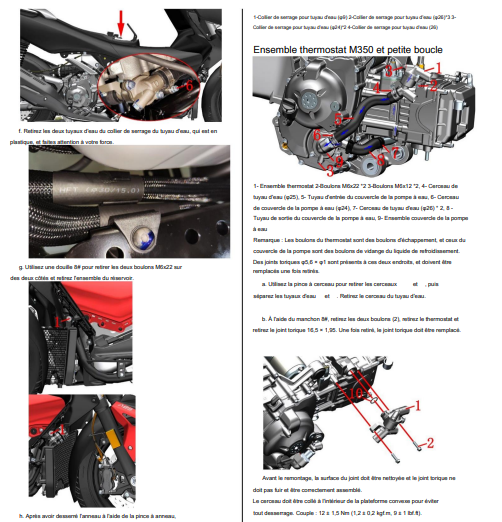 Manuel d'atelier scooter Zontes ZT 125 310 350 2021 2024 français { {{ Docautomoto }}