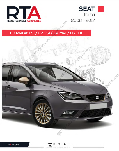 Manuel de réparation Seat Ibiza 2008 2017 { {{ Docautomoto }}