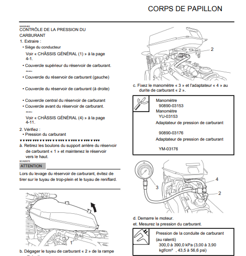Manuel d'atelier yamaha MT 07 2016 français { {{ Docautomoto }}