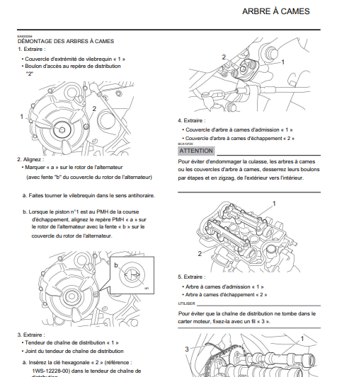 manuel d'atelier Yamaha MT 07 2018 français { {{ Docautomoto }}