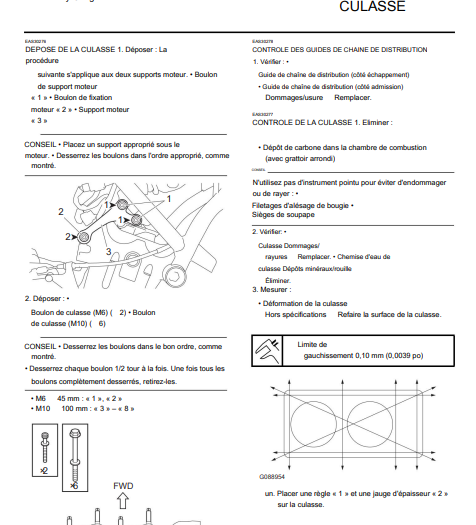 manuel d'atelier Yamaha MT 07 2021 français { {{ Docautomoto }}