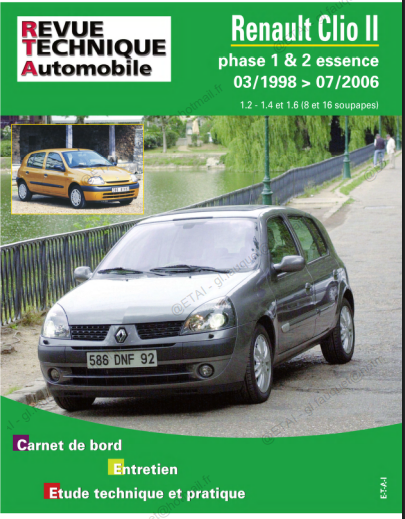 Manuel de réparation Renault Clio 2 ph1 et ph2 Docautomoto