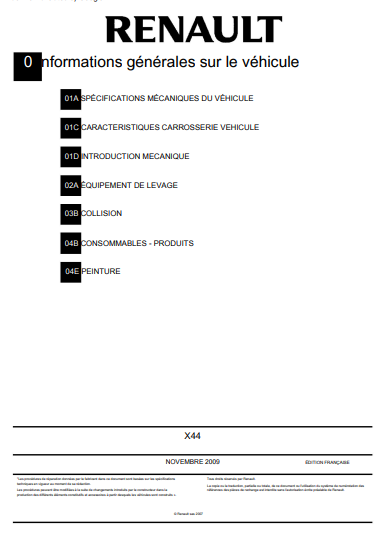 Manuel de réparation Renault Twingo 2 X44 { {{ Docautomoto }}
